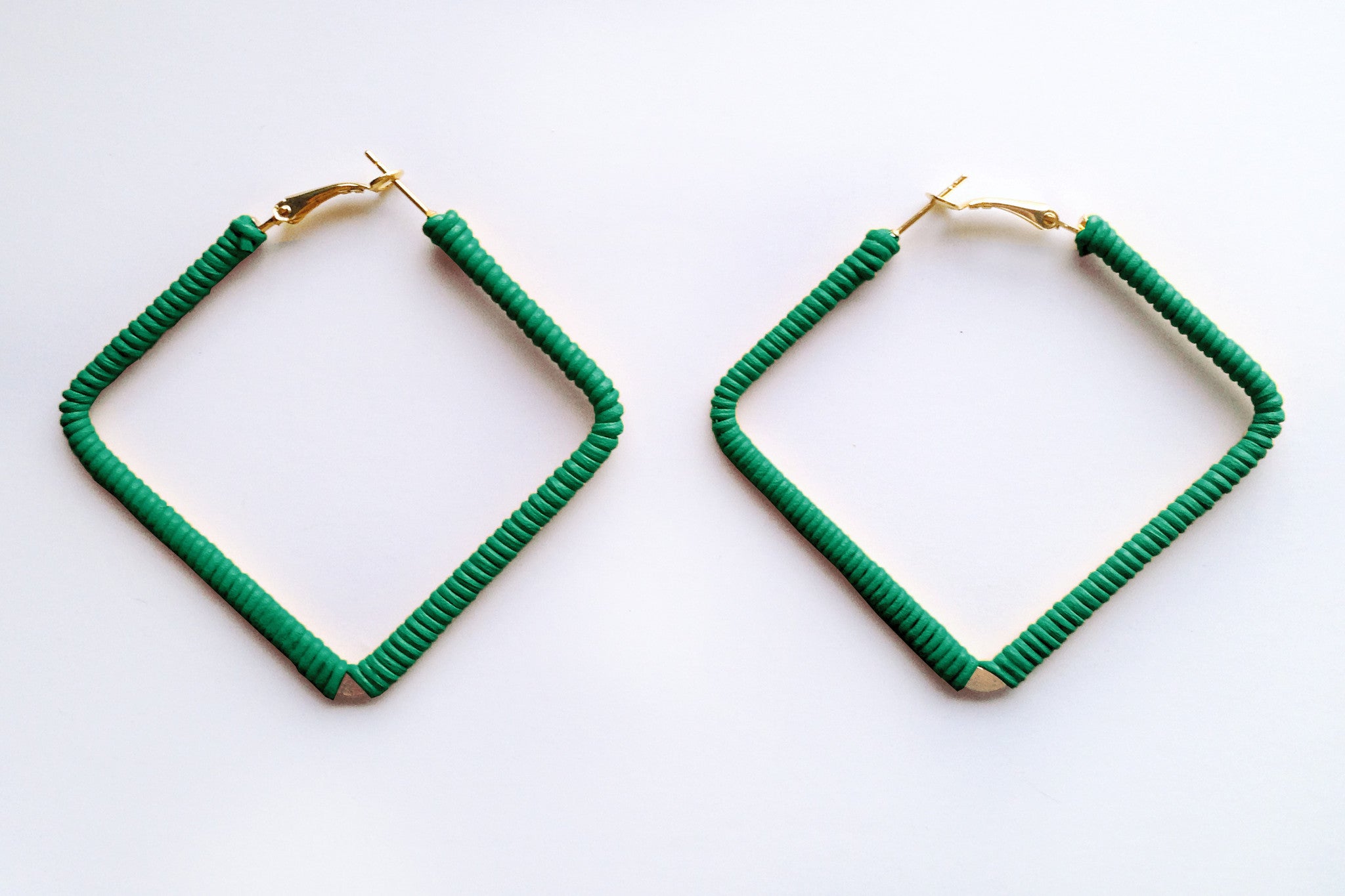 Square Green Hoops