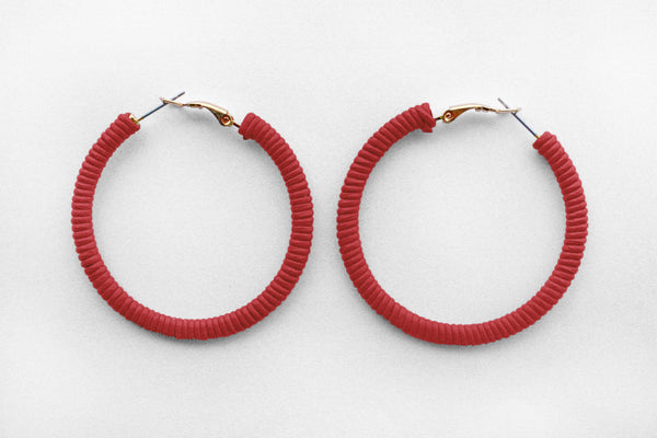 Small Red Hoops