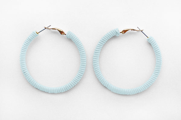 Small Seaglass Hoops