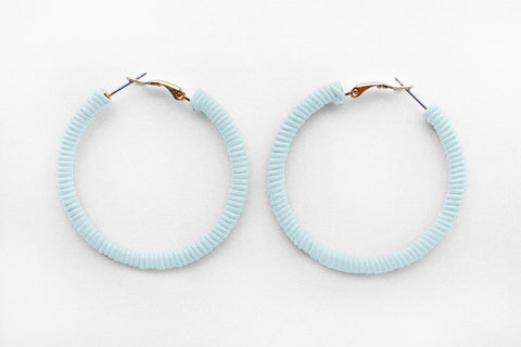 Small Seaglass Hoops