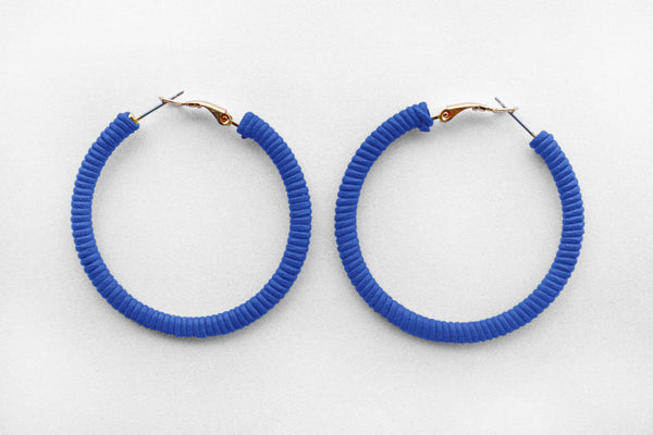 Small Blue Hoops