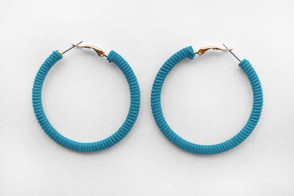 Small Turquoise Hoops