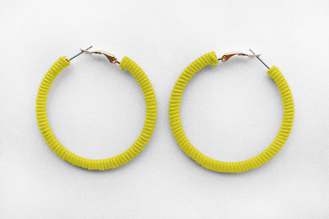 Small Yellow Hoops